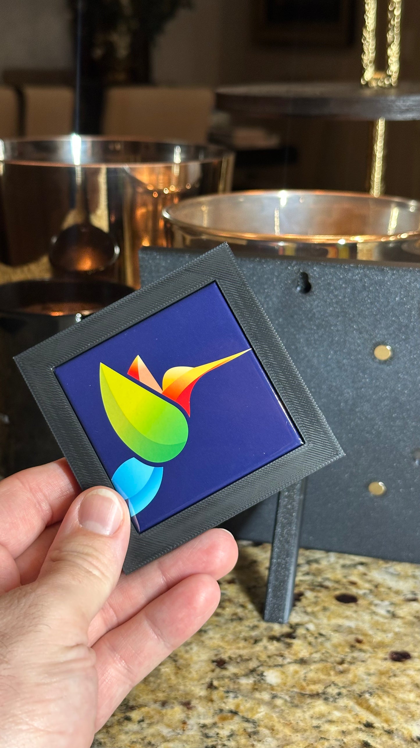 Custom Square Photo Magnet With Single Frame