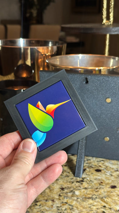 Custom Square Photo Magnet With Single Frame