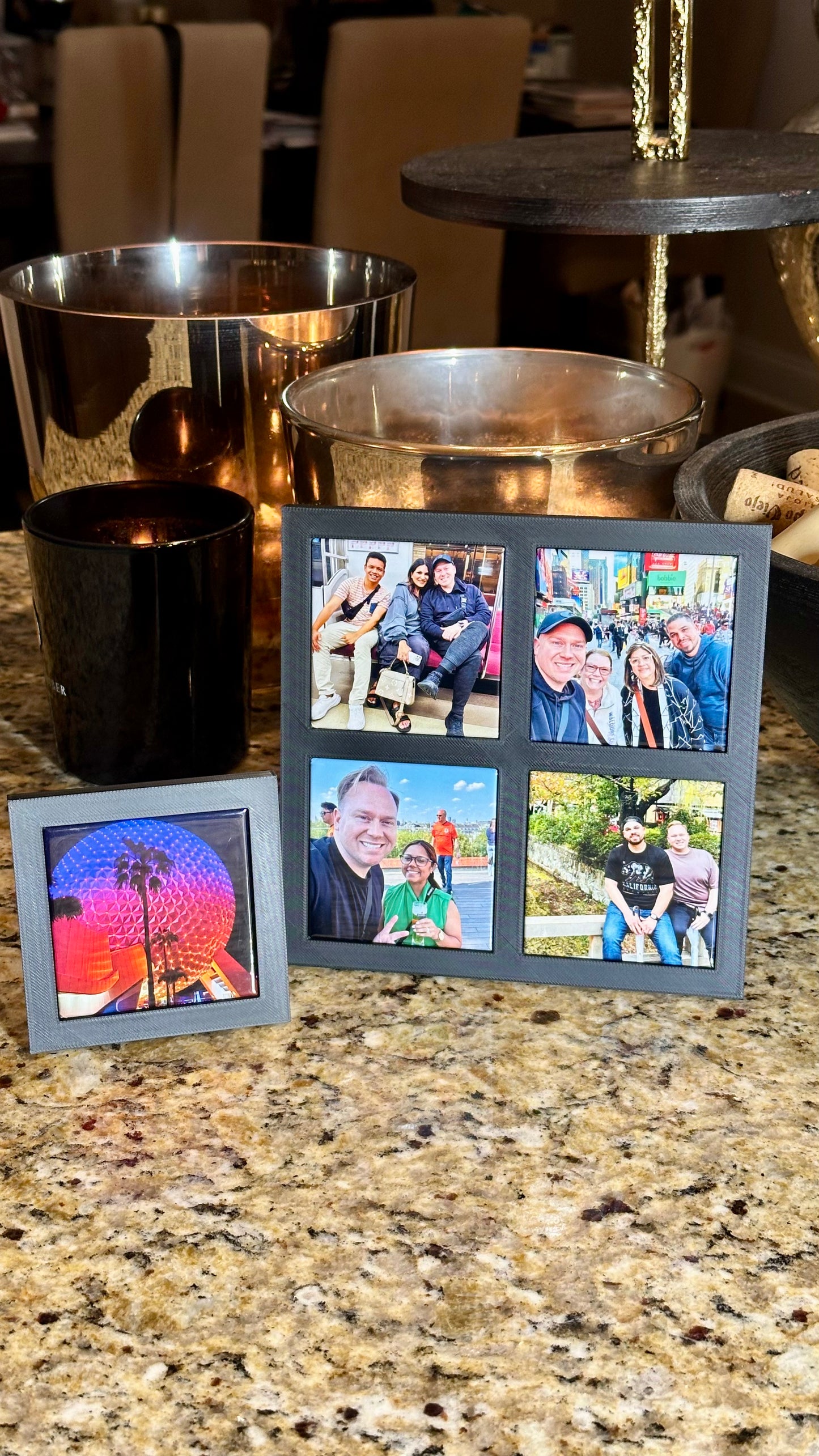 Custom Square Photo Magnet With Single Frame
