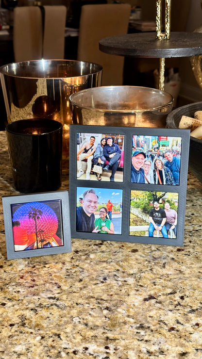 Custom Square Photo Magnet With Single Frame